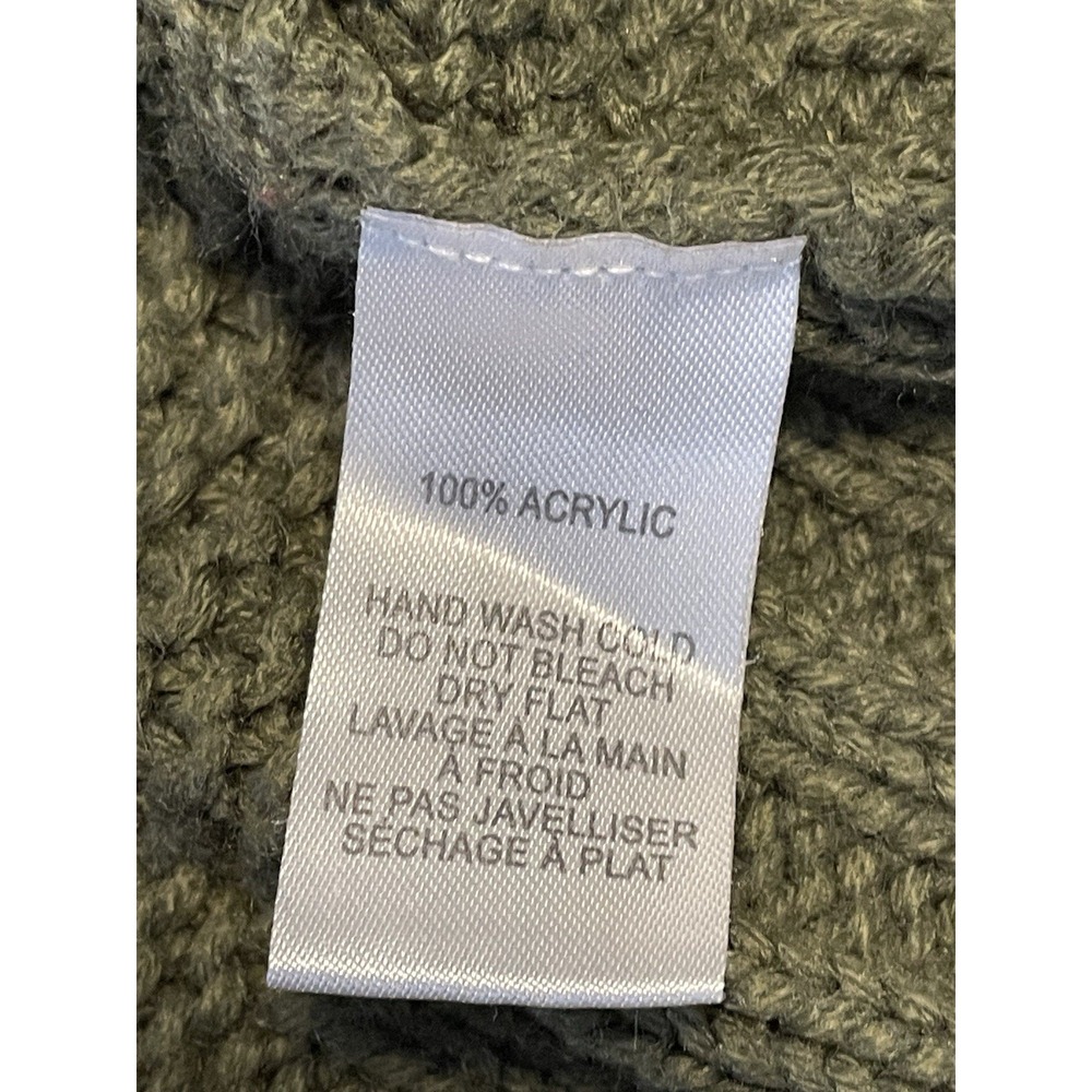 Lulus Sweater Womens Large* Green Open Front Chunky Knit Cardigan Long Sleeve - Picture 4 of 8